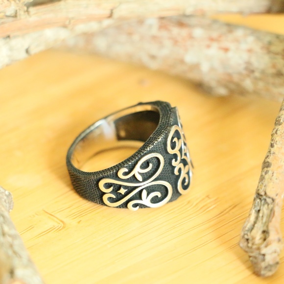 925 Sterling Silver Men's Rings Gift For Him - Picture 4 of 8